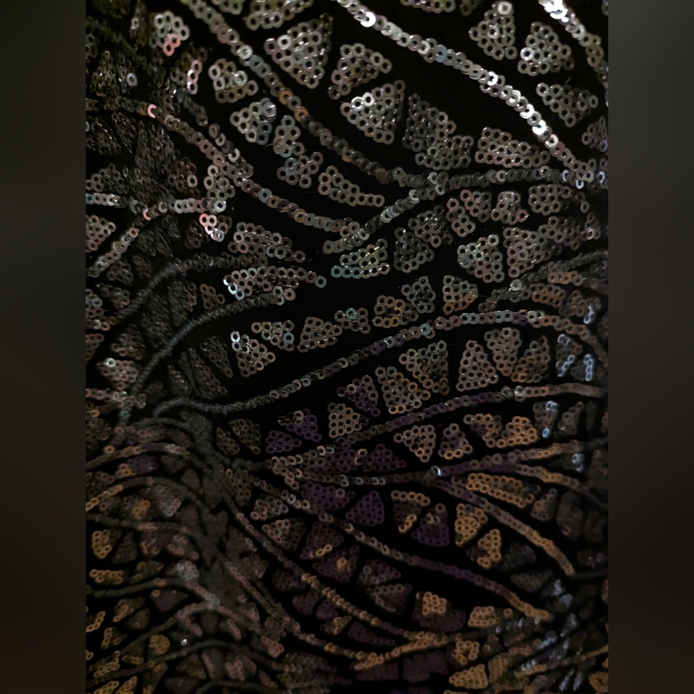 Like new Tatyana black and silver sequins dress XS. - Picture 3 of 5